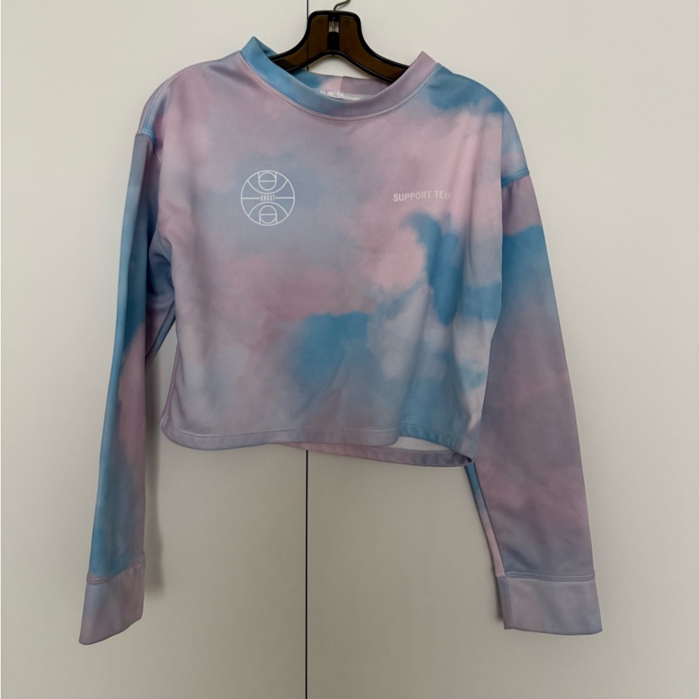 Krost Pastel Blue and Pink sky print Sweatshirt